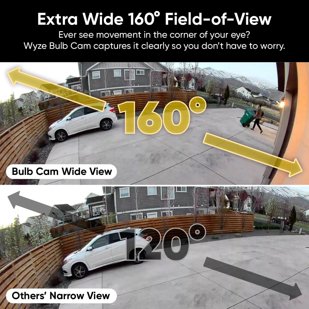 Upwerk™ 2K Smart Bulb Camera