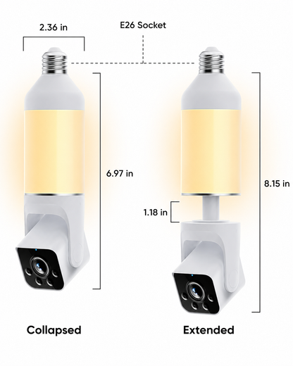 Upwerk™ 2K Smart Bulb Camera