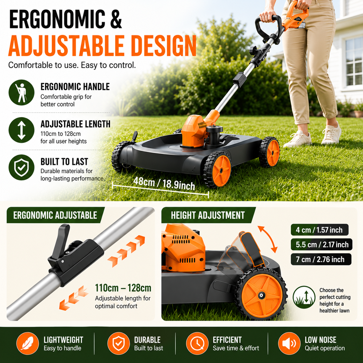 3-in-1 Cordless Grass Trimmer Pro™