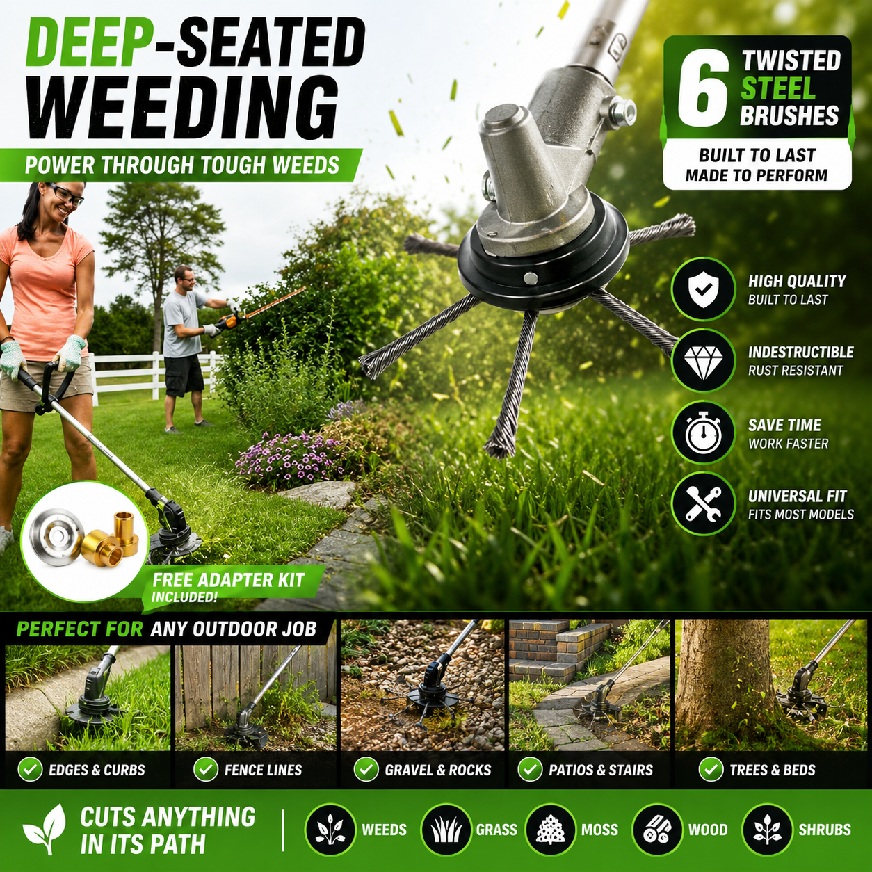 Wire Brush Cutter Trimmer Head