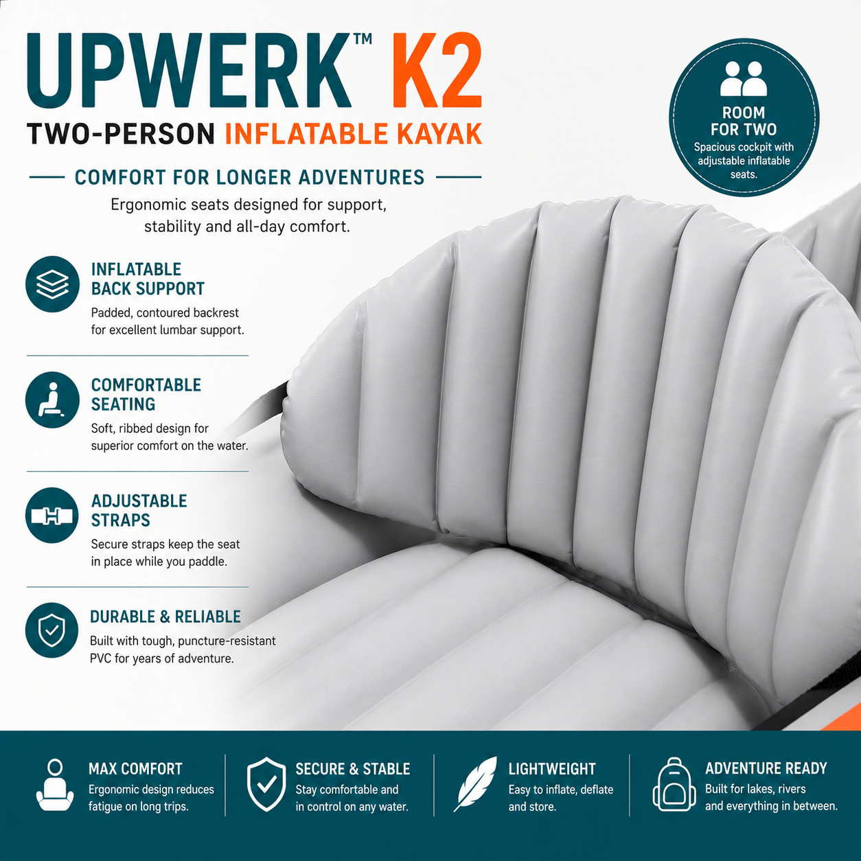 upwerk™ K2 Adventure Kayak