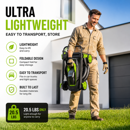 Cordless Lawn Mower 13 Inch