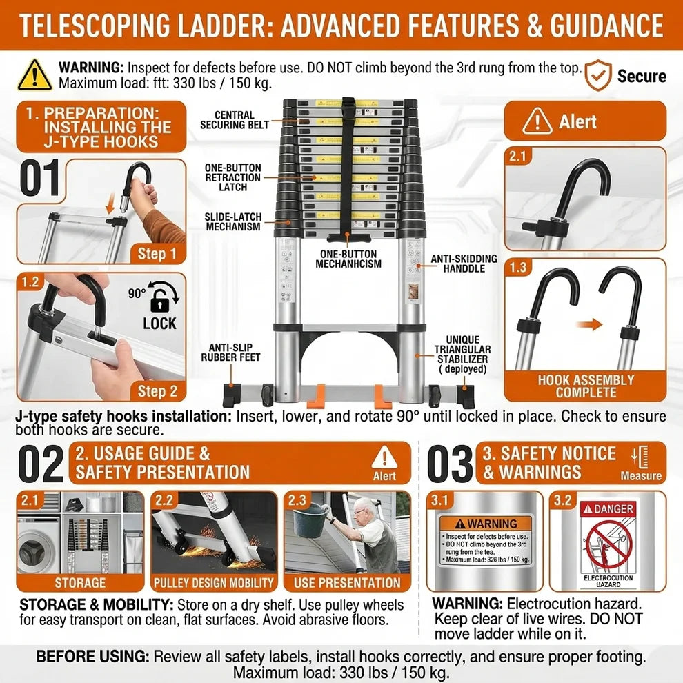 Upwerk™ Telescopic Ladder