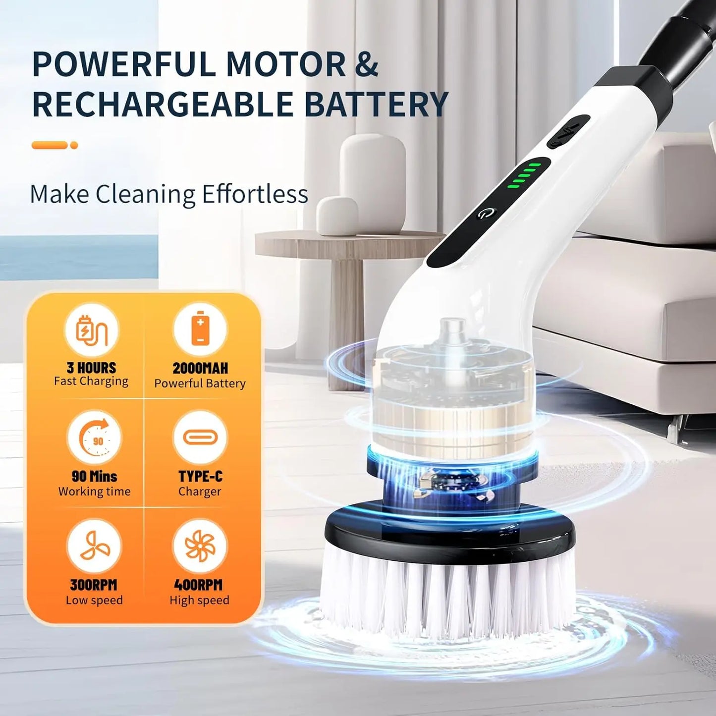 Electric Rotating Floor Scrubber